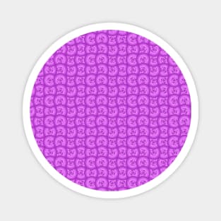 Retro Inspired D20 Circles Seamless Pattern - Purple Magnet